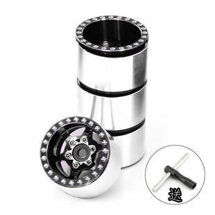 1/18 TRX4M路虎烈马1.0英寸金属轮毂 攀爬车铝合金轮毂 SCX24轮毂