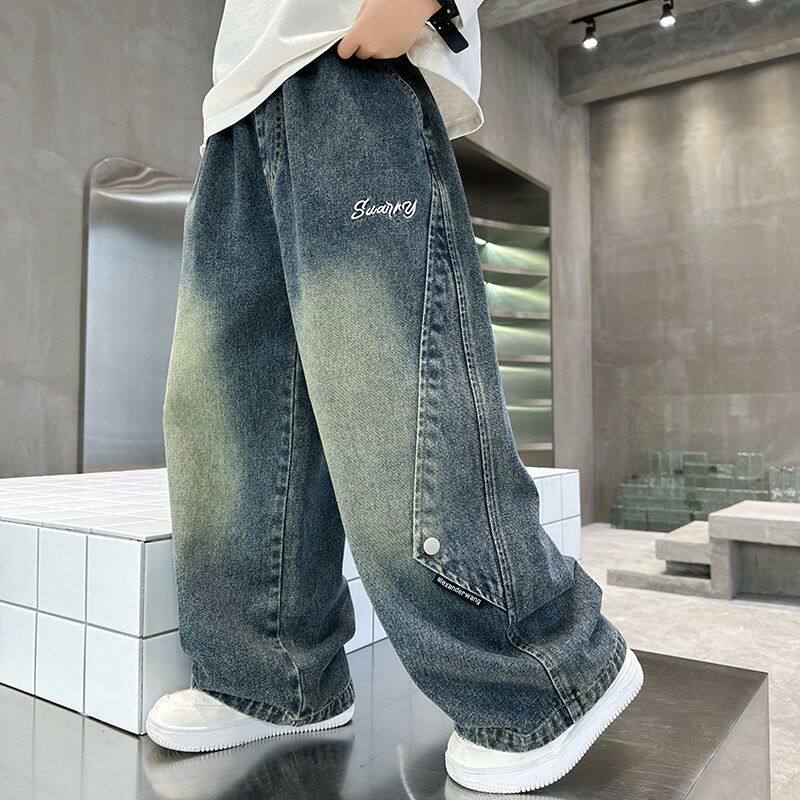 儿童装男童秋装裤子长裤2026新款秋季中大童男孩春夏款帅气牛仔裤