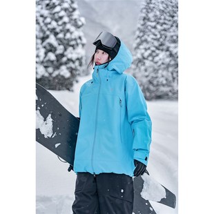 awka滑雪服女男款2025新款单板宽松防水防风3L硬壳外套上衣