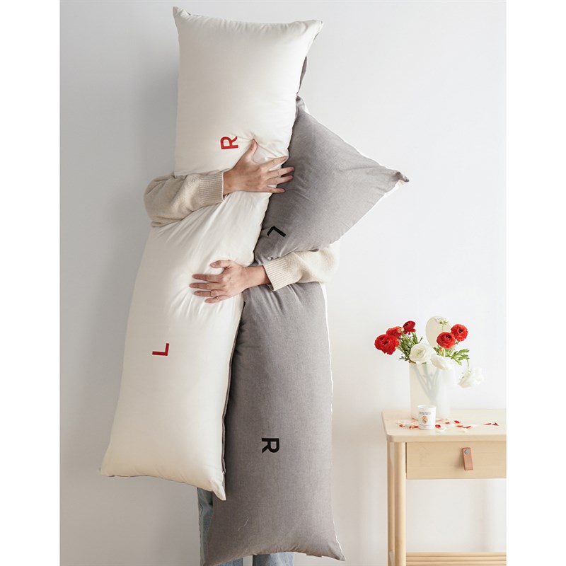 造卧zwow全棉双人枕夫妻情侣家庭送枕套超长枕芯枕头沙发床头靠枕