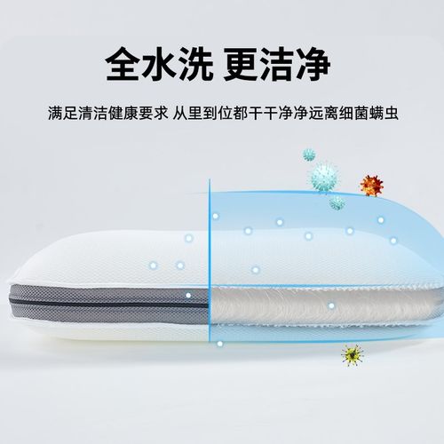 3d空气纤维枕芯睡眠护颈椎枕透气防潮可调节机水洗记忆枕头4D枕芯