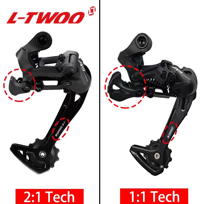 LTWOO 蓝图A5登山车变速器500压铸版本指拨後拨高脚前拨2:1/1:1