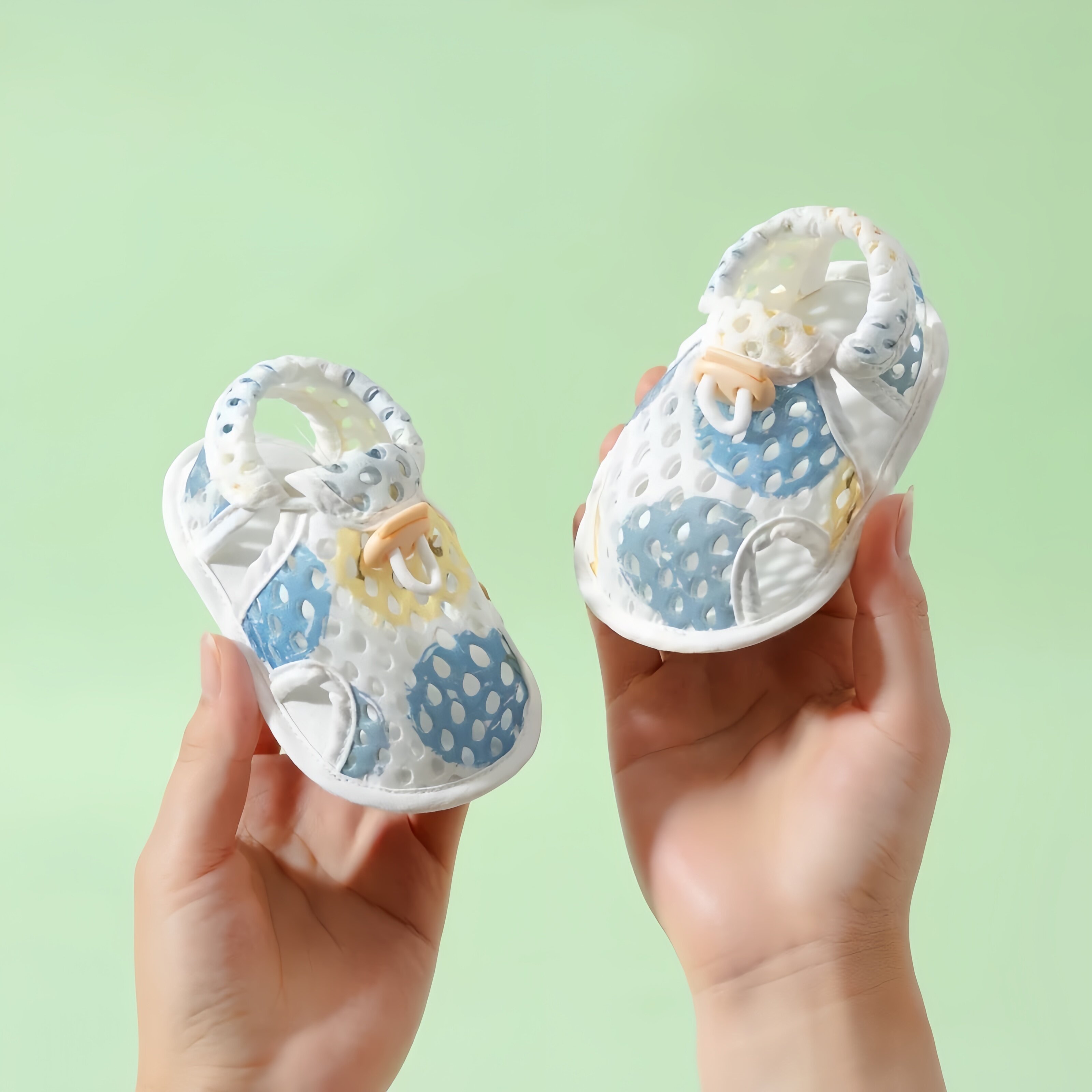 婴儿鞋夏季凉鞋透气宝宝鞋子0-6-12个月步前鞋防滑软底幼儿不掉跟