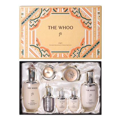 【专属分销不透出】WHOO后天气丹光耀焕活紧颜系列7件套-橘子郡2