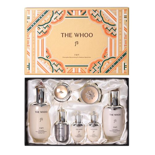 【专属分销不透出】WHOO后天气丹光耀焕活紧颜系列7件套-橘子郡2