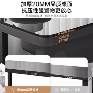 沙发边几边柜移动小户型茶桌客厅家用带轮茶几阳台小桌子卧室玻璃