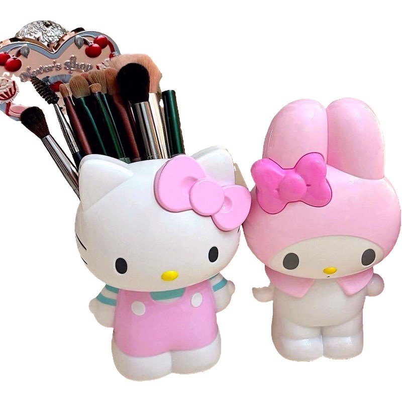 笔筒文具收c纳美乐蒂化妆刷收纳筒桌面收纳摆件礼物卡通可爱收纳