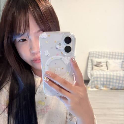 苹果磁吸可爱防摔亚克力手机壳