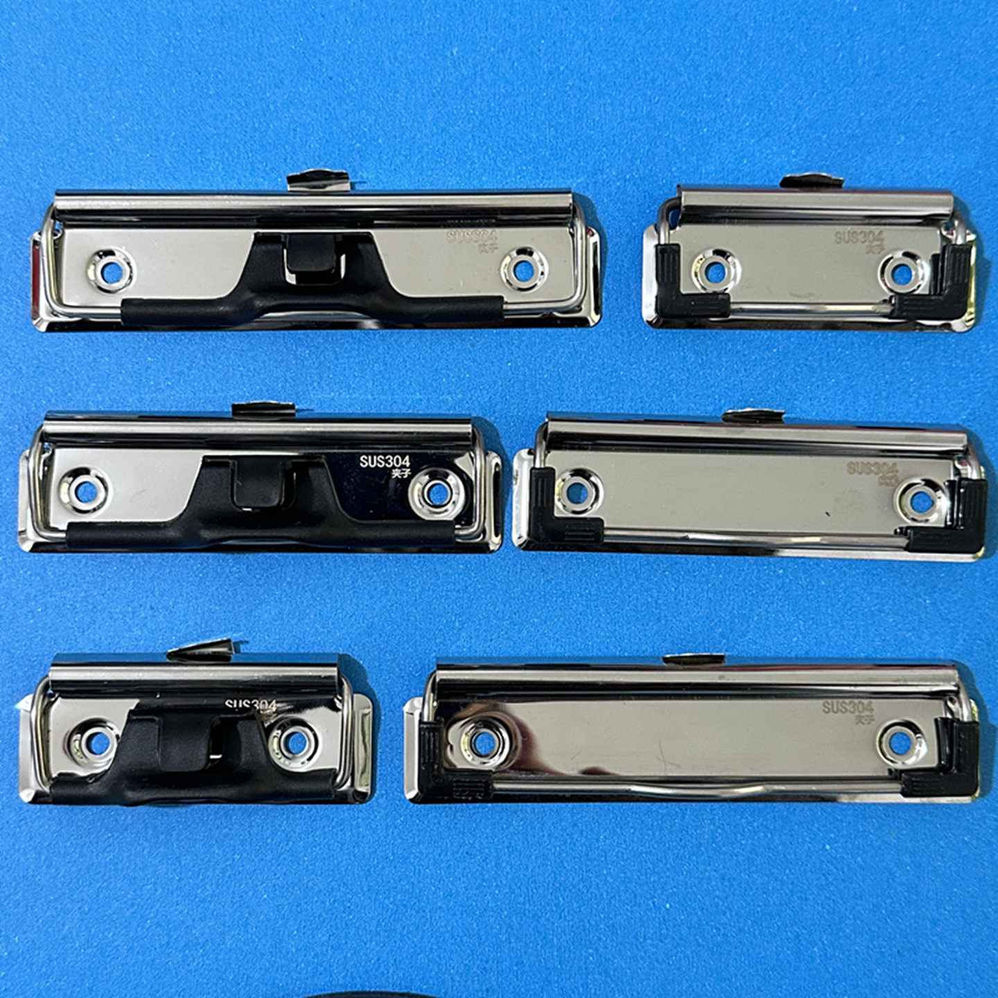 不锈钢宣传栏夹子广告强压夹12cm