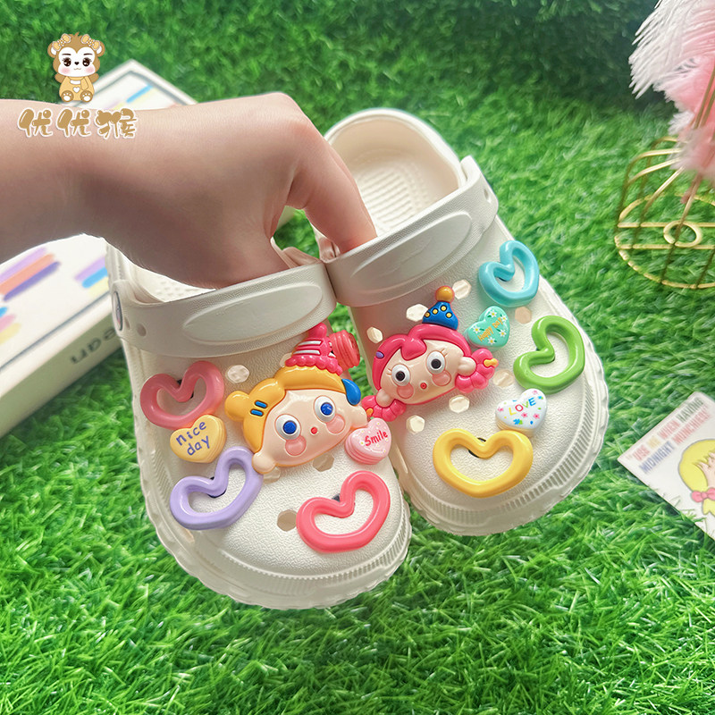 女童洞洞鞋女孩夏天凉拖鞋舒适