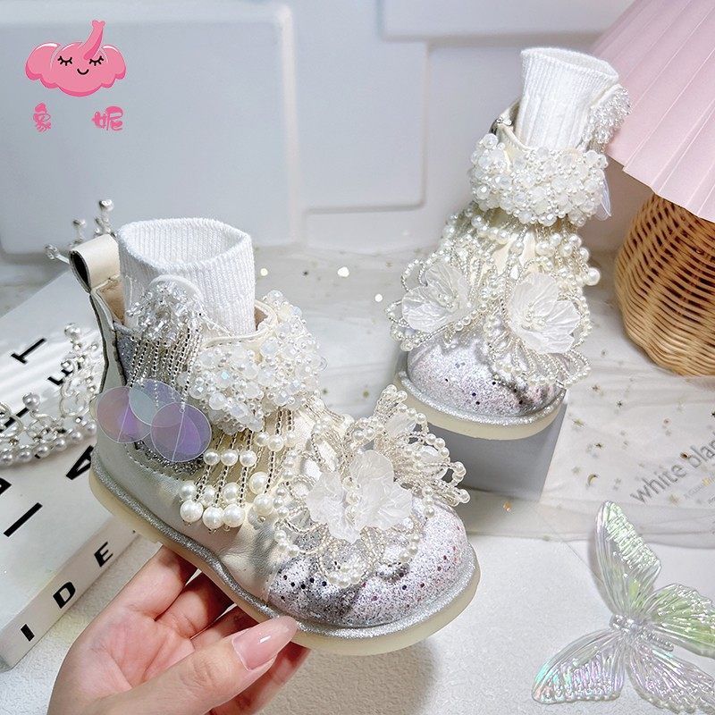 2025新款秋冬季春秋靴子儿童女童低帮软底短靴女款超火短款马丁靴