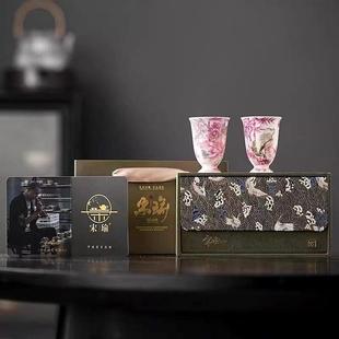 中国风珐琅彩鎏银主人杯功夫茶具高档陶瓷茶杯女送妈妈长辈