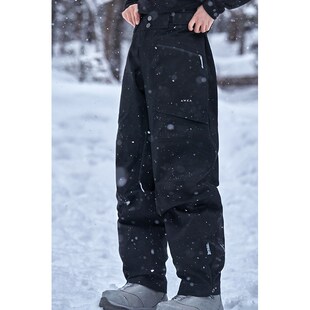 awka滑雪裤女款男情侣雪地单板3L防水防风专业滑雪服裤子防寒冬季