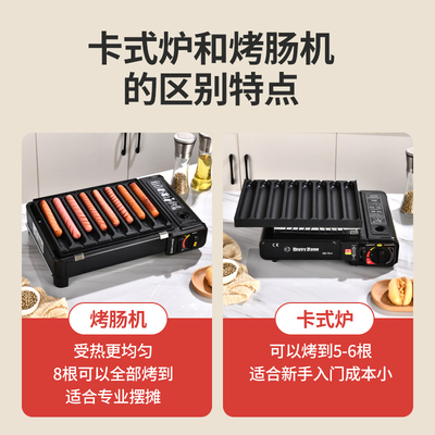 烤肠机夜市摆摊脆皮烤肠盘烤香肠机卡式炉烤肠路边摊淀粉肠烤机