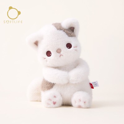 SoftLife猫咪玩偶毛绒玩具睡觉抱小猫安抚娃娃抱睡公仔生日礼物女