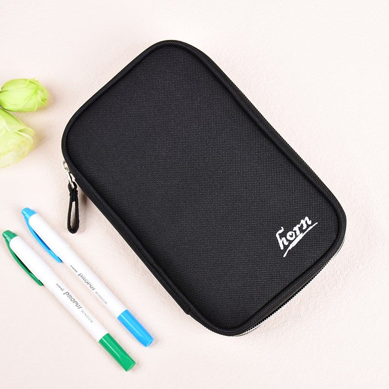 horn号角双层烧饼包纯色笔袋文具收纳整理扁平款学生文具袋少女心,文具电教/文化用品/商务用品,笔袋,淘宝优惠券,粉丝福利购,淘宝优惠卷