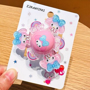 新款少儿手环旋转发光拍拍手环库洛米手环公主男女啪啪圈手环