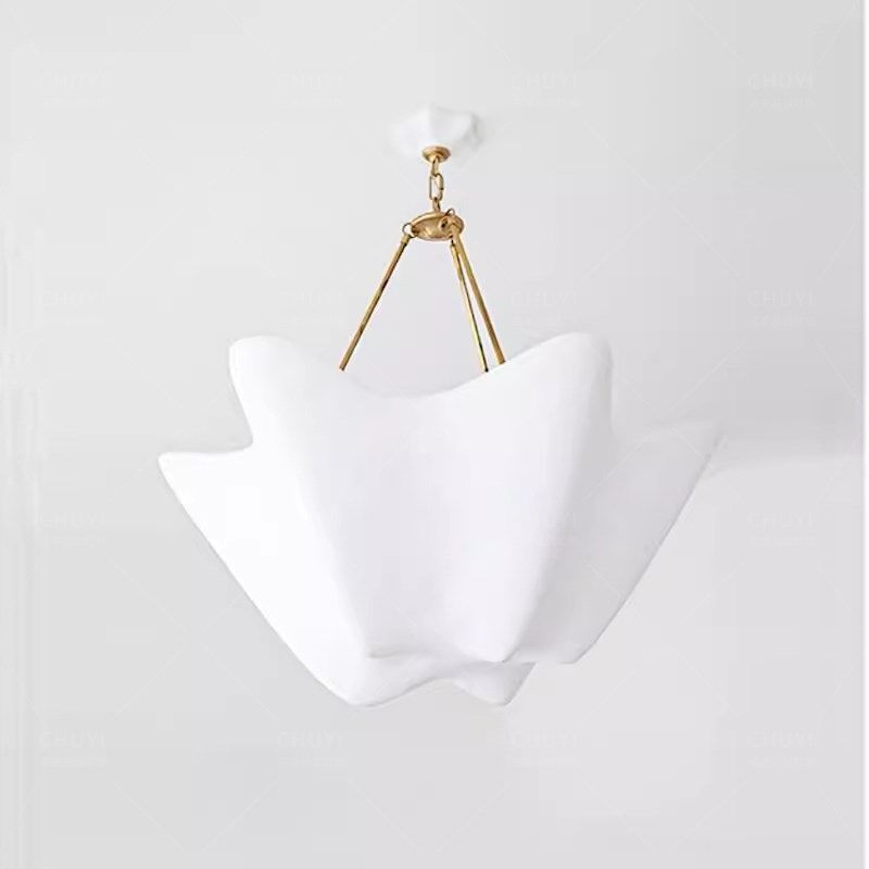 美式VC复古石膏吊灯侘寂风法式雨伞形别墅设计师客厅餐厅卧室灯具,家装灯饰光源,餐厅吊灯,淘宝优惠券,粉丝福利购,淘宝优惠卷