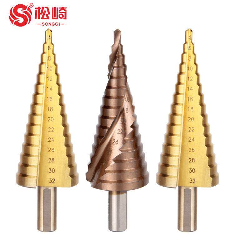 阶梯钻头万能宝塔钻头六角螺旋直槽金属开孔器件套装锥形扩孔器,五金/工具,攻丝机/攻牙机,淘宝优惠券,粉丝福利购,淘宝优惠卷