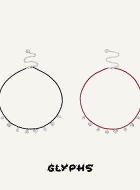 GLYPHS/符界原创设计红玛瑙黑玛瑙串珠纳西八宝项链