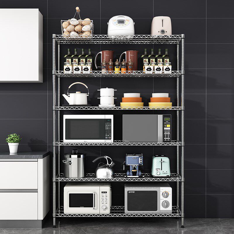货架置物架落地式厨房家用厨具收纳架花架多层仓库阳台储物整理架