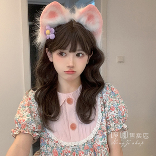 哼唧家假发女长发自然全头套中长卷时尚新款自然空气刘海甜美网红