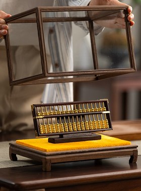 老板领导办公室桌面高端算盘饰品装饰公司朋友前台