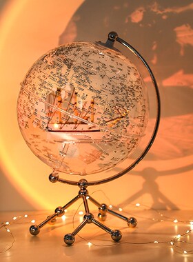 新款地球仪摆件轻奢高档客厅玄关入户乔迁新居装饰送男生生日礼物