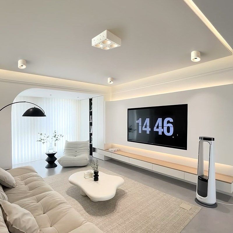 全光谱护眼客厅led明装射灯无主灯免开孔走廊玄关防眩光斗胆筒灯,家装灯饰光源,明装射灯,淘宝优惠券,粉丝福利购,淘宝优惠卷