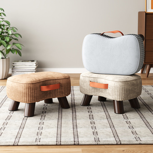 凳子家用门口换鞋凳实木小板凳创意简约客厅沙发茶几凳脚踏矮凳