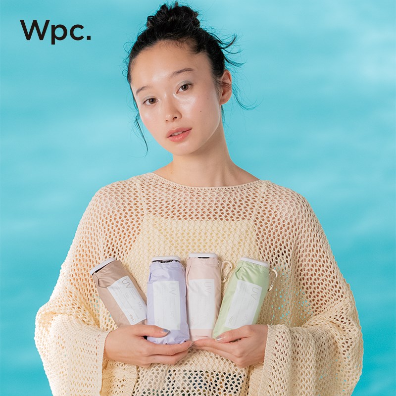 Wpc.五折卡片伞迷你晴雨两用超轻便携小巧防紫外线太阳防晒伞遮阳