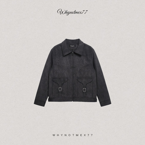 【马年限定】序77春季新款马毛肌理复古结构拼接外套cleanfit夹克