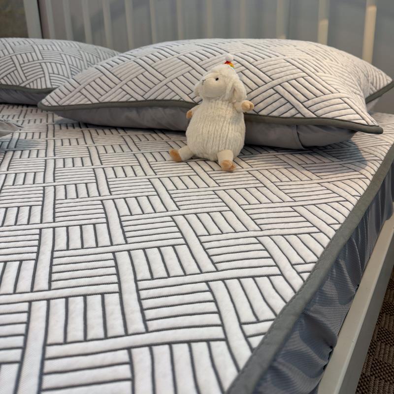 夏季可机洗空调席软席子冰豆豆凉席学生宿舍冰丝凉席三件套单双人