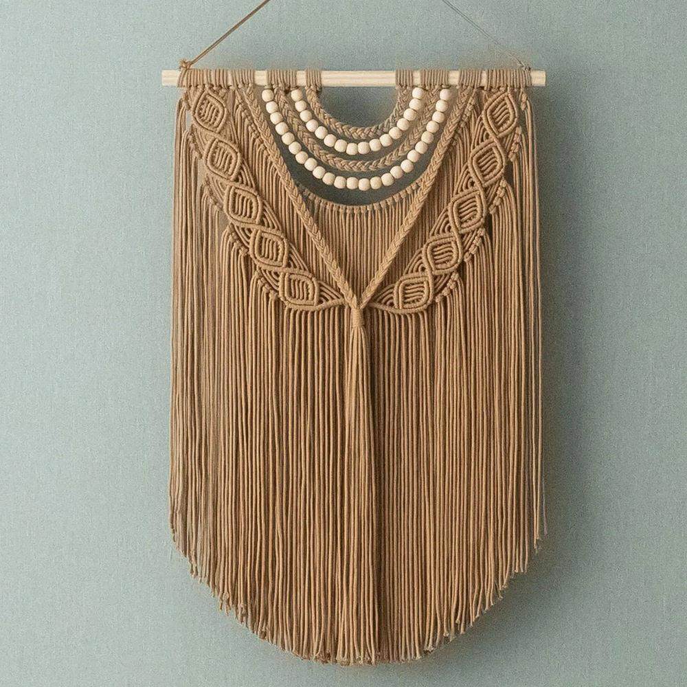 波西米亚手工编织棉绳流苏挂毯客厅卧室壁毯民宿酒店房间墙面装饰,居家布艺,挂毯/壁毯,淘宝优惠券,粉丝福利购,淘宝优惠卷