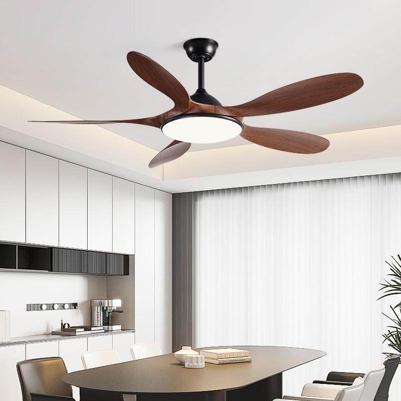 餐厅风扇灯2025新款吊扇灯大风力客厅卧室家用风扇吊灯一体大尺寸