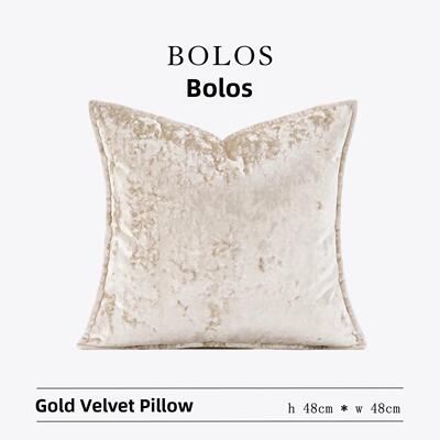 柏洛斯Luxurious〖花云〗高级渐变绒布客厅沙发腰靠枕抱枕