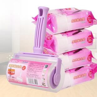 精德利家用除尘纸棉绒贴纸除尘滚筒除尘纸斜撕10cm衣物滚筒刷粘