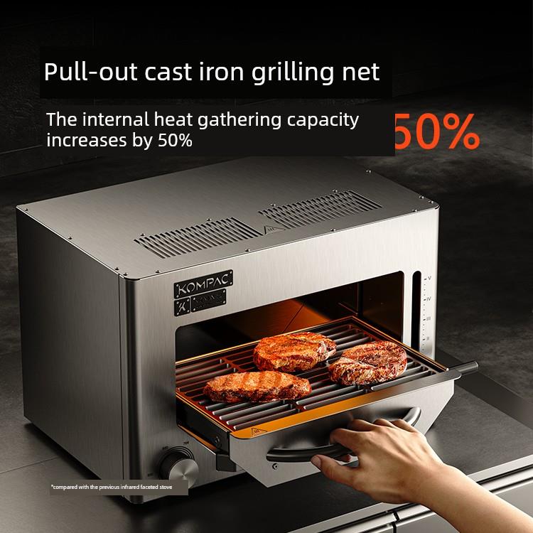 新产品官方正品康柏牛排炉商用电烤箱高温牛排烧烤机面条炉全自动