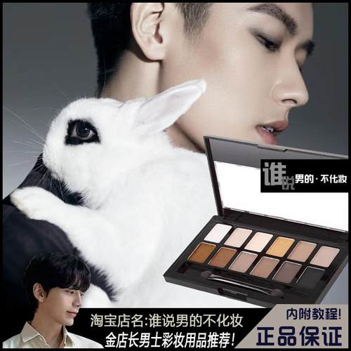 多用途十二色男士专用眼影盘男生初学者自然大地色烟熏妆防水正品