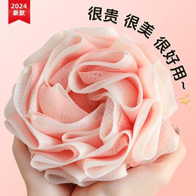 尹秀大号沐浴球高档不散超柔软浴花球搓澡女生大号洗澡起泡泡神器