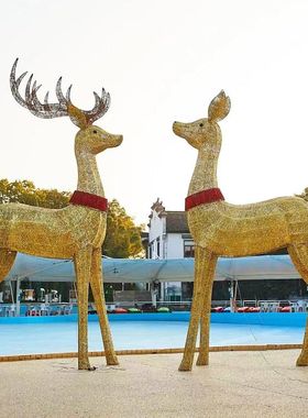 圣诞节大型发光麋鹿驯鹿
