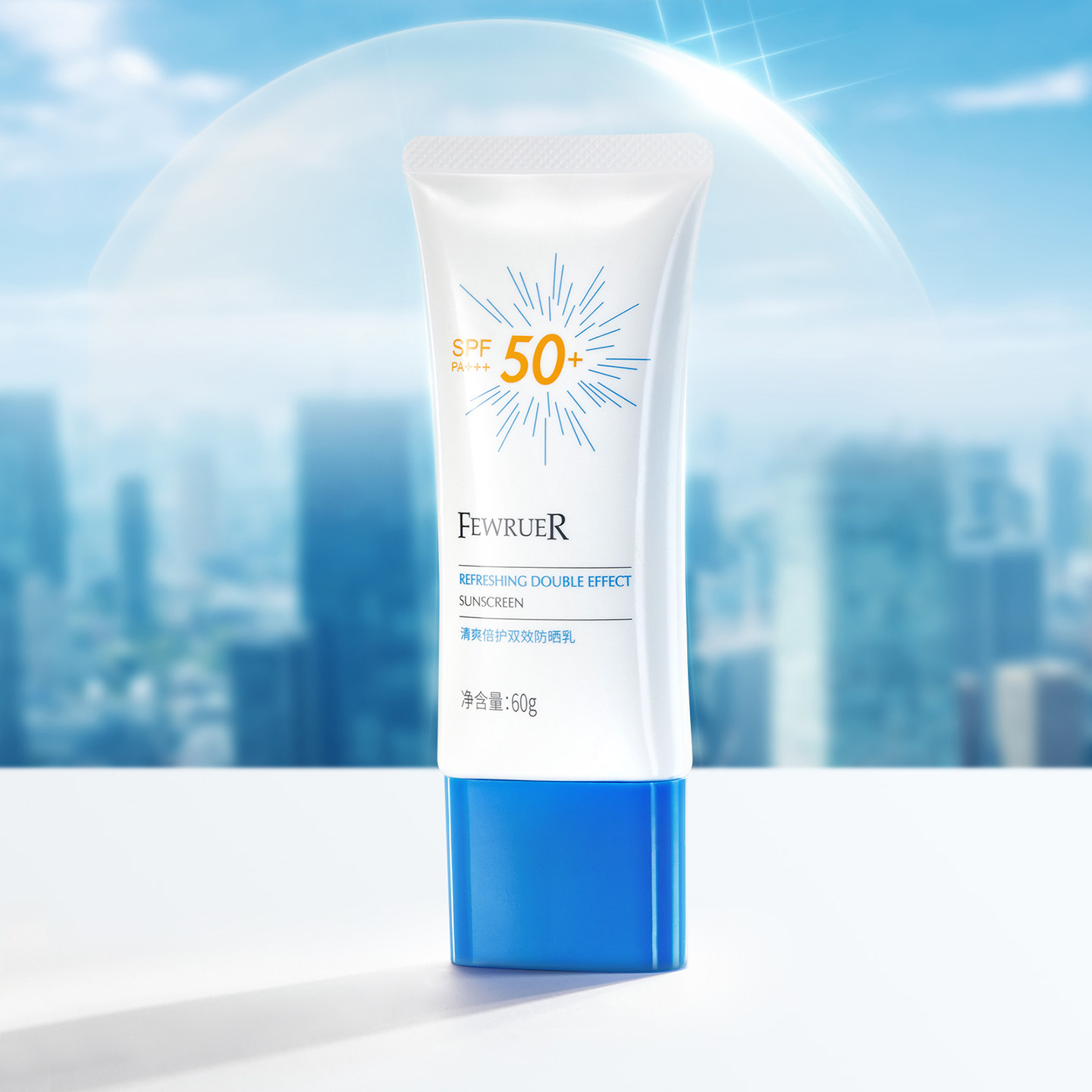 FEWRUER小白管防晒霜SPF50+PA+++