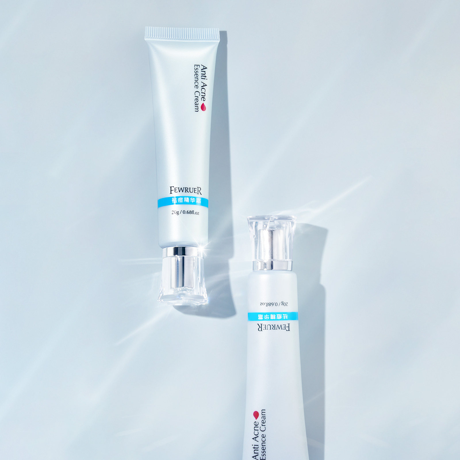 必要 FEWRUER 祛痘精华霜 植物精华草本抑痘 祛痘