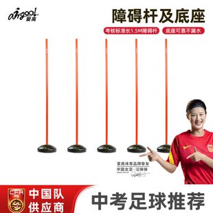 爱高标志杆足球训练器材篮球辅助装备中考足球绕杆绕桩器材