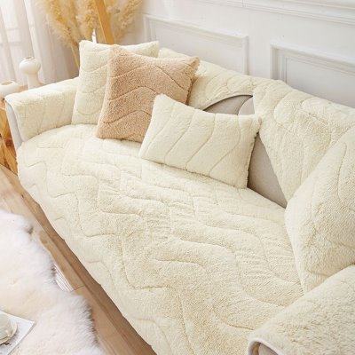 撸猫感沙发垫冬款加厚保暖冬季毛绒沙发套罩简约现代防滑坐垫子厚,居家布艺,沙发垫,淘宝优惠券,粉丝福利购,淘宝优惠卷