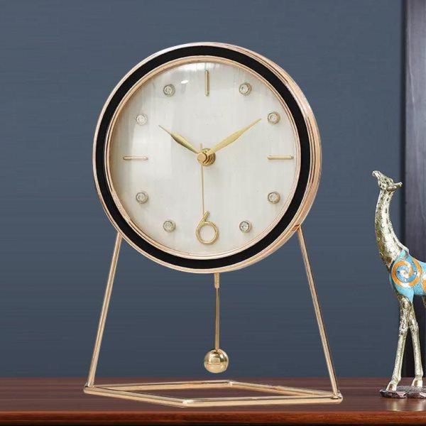 时尚座钟客厅家用钟表简约时尚静音摆钟台式现代时钟创意台钟摆件,家居饰品,座钟,淘宝优惠券,粉丝福利购,淘宝优惠卷