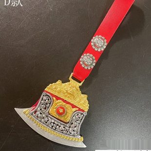 藏族儿童腰带配饰腰佩藏装藏袍腰间腰佩舞蹈藏饰挂件腰挂白铜饰品