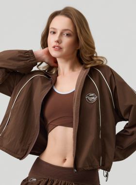 Hand Studio网球运动外套女防风休闲新款上衣秋冬运动拉链运动服