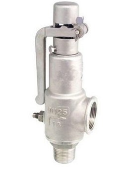 A28W-16P 弹簧全启式304不锈钢蒸汽安全阀A28/NY-16P泄压 4分D25