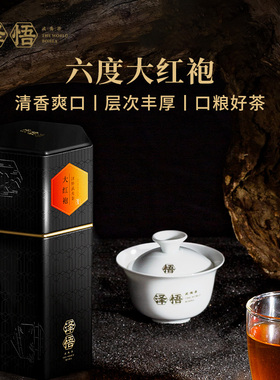 泽悟-六度系列 大红袍100g  武夷岩茶中火炭焙特级茶叶礼盒送礼